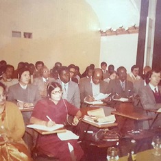 Daddy during the closing ceremony/ workshop of the 82/83 batch of UNESCO fellow