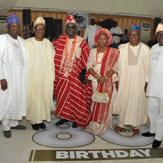 Daddy with some of his Mentorees at his 80th Birthday Celebration