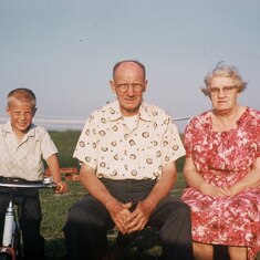 Al with Grandpa and Grandma Alquist