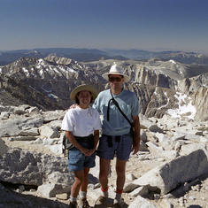 Dad and Glynns at the peak of Mt. Whitney