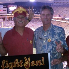 At USC/ASU away game in Tempe in 2011 with 8-Ball, Knut and the Prez