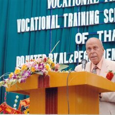 Al gave his openning ceremony speech at Vocational Training Center in Thai Binh Province, Vietnam