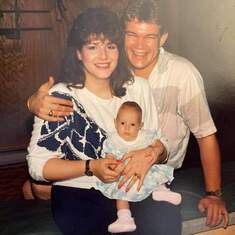 First time parents. 1987..August..Chelsea