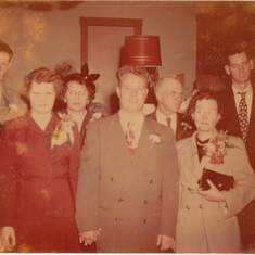 Wedding day. Oct 9, 1951