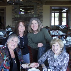 Aunt Helen Sandack, her daughter Susan, Gloria and Julie at the Salt Lake Country Club March 3, 2010. Aunt Helen was our Dad's Aunt....her brother Harry was our Dad's  Father. Aunt Helen was the Matriach of the Frank Family.