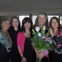 Julie, Micah, Sue, Kelly and Gloria. March 2010 at our beloved sister Patty's Memorial Service.