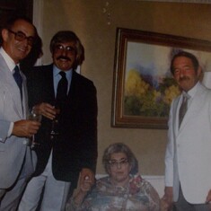 Our Dad and his Mother Lillie and brothers Bob and Julies.
