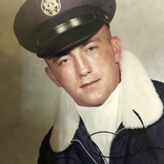 Air Force days. Official photo. 