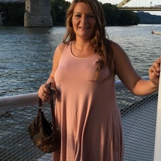 Celebrating Alana's 33rd birthday on the Ohio River Boat Dinner Cruise