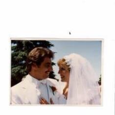 Brent and Karen's wedding day. 1981