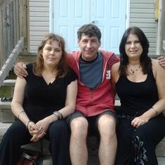 Shelly, Keith and Cindy at the Woodford Hall on June 1st. All attended Brent's celebration of life.