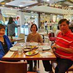 Lunch with Patty Cebrero at Fely J's in Makati in Feb. 2020 
