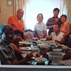 Lunch with US relatives  Tiyo Eddie, Tiya Juliet, Rolly and Helen 