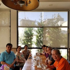 Lunch at Conti's with visiting relatives from the US