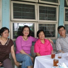 Albert with Lorna's relatives