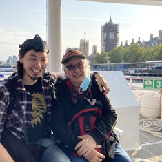 First boat trip in London. Around October 2020 time. 