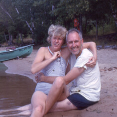 1962, Ned and Albe camping trip