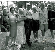 With Ned and his cousins at the Lauterbach Family Reunion in the family hometown of Mt. Pleasant, Iowa, 1999. (thanks to Tom Hulett!)