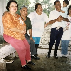 my dad and mom at the Finca with Tia Anita and Tio Walter in Ecuador