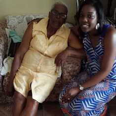 Mama with her grand daughter Lloye.