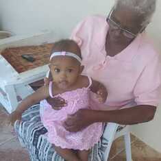 Mama with her great-granddaughter Tiana. 