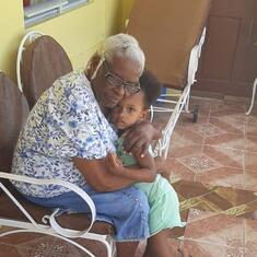 Mama with her great-granddaughter Tiana.