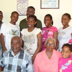 Mama and Papa with their grandchildren.