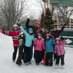 Vacances du jour de l'an 2010, patin au parc Molson à Montréal