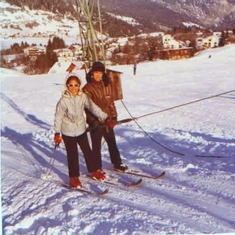 Ski in Flims, 1974