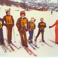 Ski competition in Flims, 1974