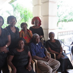 Rev Dr Mensah, of the Ridge church in Accra, together with family members