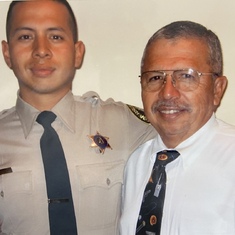 Keeping it in the family...Enter Deputy Gilbert Ortiz. Making my dad proud. 