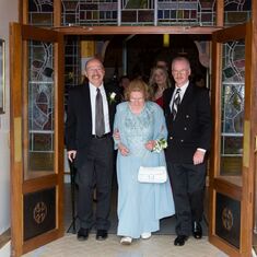 Uncle Al, Marf, and Larry at our wedding
