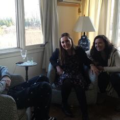 Alex with NJ cousins at Grandaunt Joyce's home in Westport, CT