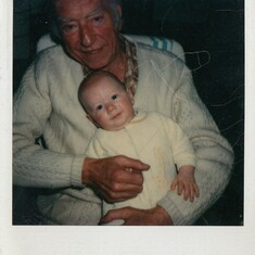 Alex with grandfather Clarke