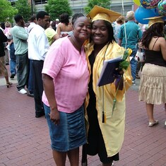 Alexis and mom, KeeShee, at high school graduation