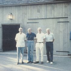 Rebuilding the Rowayton Historical Society barn, 1984