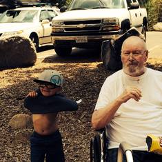 Dad and Jacob at Donner Lake 2014
