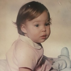 Baby picture of Lorelei Pollock, Alfred’s daughter born January 13th 1971