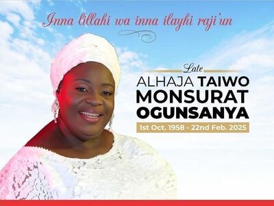 Alhaja Taiwo Monsurat Ogunsanya