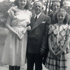 Alice and family  at Graduation from High School