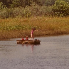 Robert Lowell and Alice Fishing the Tuckahoe 1970s