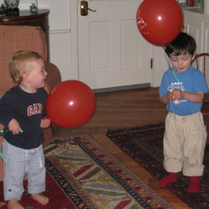 Cole and Liam playing together