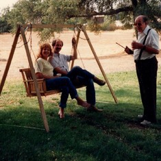 Jo, Rick and Papa Whitfield 1988
