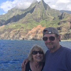 Jo and Rick touring offshore Kauai