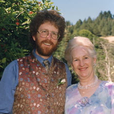 John and Alice on John's wedding day 1992