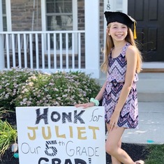 Juliet graduated 5th grade!  It was a year like no other, and nothing was as expected...but you would have been so proud!