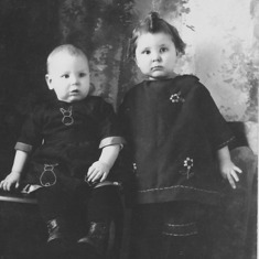 Alice and her brother John (Jack) about 1925 Dauphin, Manitoba