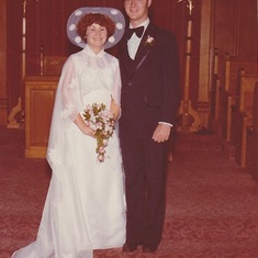 Son John Scott and Katherine Halliday wedding day Sept 9, 1978 in Thunder Bay, Ontario
