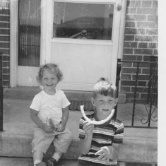 Gail and John about 1960, Richmond Hill, Ontario